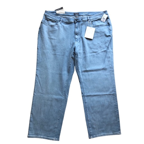 DL 1961 NWT Patti Straight High Rise Vintage Jeans Plus Size W24 - Picture 1 of 13